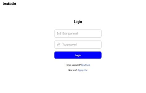 dublelist|Login